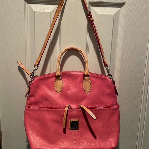 Dooney & Bourke Pink Pocket Satchel NWOT - Picture 1 of 4